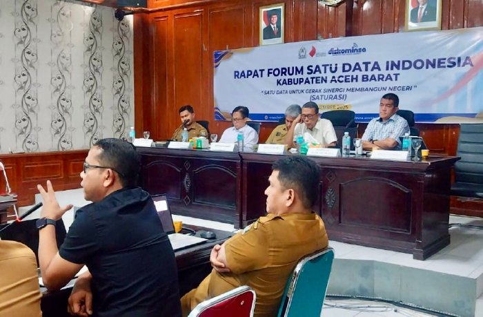 Diskominsa Aceh Barat Gelar Forum Satu Data Indonesia, Dorong Sinergi Pembangunan Berbasis Data Akurat